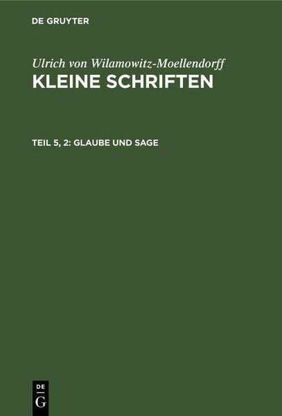 Produktbild: Glaube und Sage