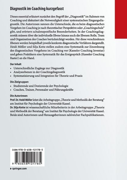 Produktbild: Diagnostik im Coaching kurzgefasst