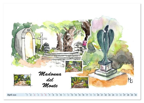 Produktbild: Isola d'Elba - Acquerelli (Wandkalender 2026 DIN A2 quer), CALVENDO Monatskalender