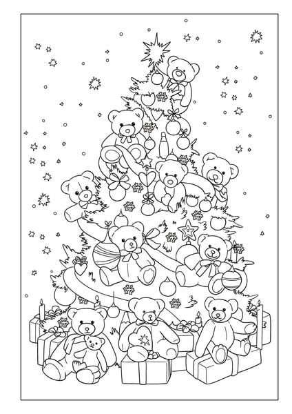 Produktbild: Malbuch Weihnachten f&uuml;r die ganze Familie mit 50 festlichen Ausmalbildern