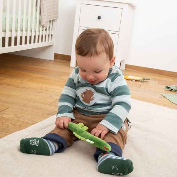 Produktbild: sigikid 41178 - Greifling Kroko Kinderbunt, Krokodil, Red Stars Kollektion