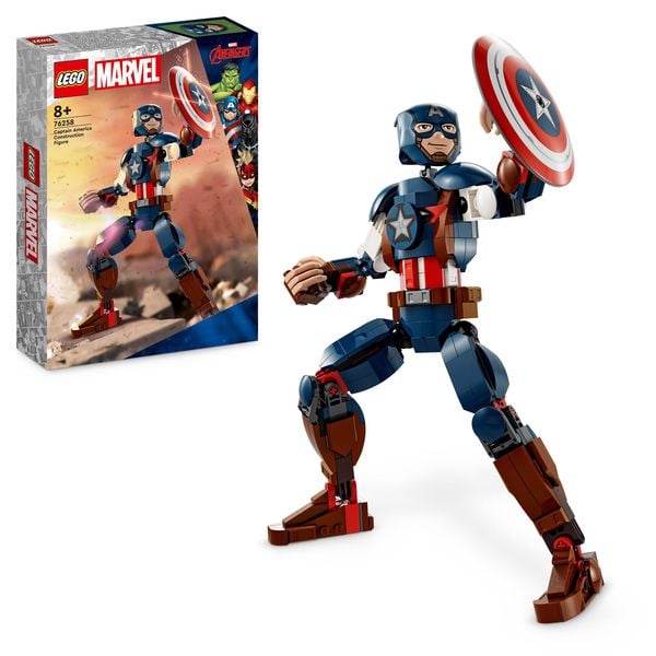 LEGO Marvel 76258 Captain America Baufigur aus Avengers, Spielzeug