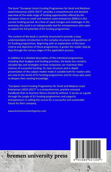 Produktbild: European Union funding programmes for small and medium-sized enterprises (2024-2027)