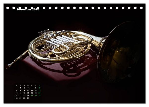 Produktbild: Das Horn, ein herrliches Instrument (Tischkalender 2026 DIN A5 quer), CALVENDO Monatskalender
