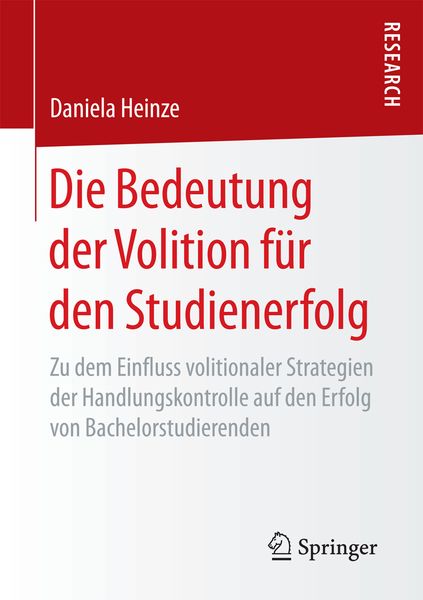 Produktbild: Die Bedeutung der Volition f&uuml;r den Studienerfolg
