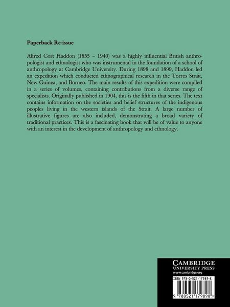 Produktbild: Reports of the Cambridge Anthropological Expedition to Torres Straits