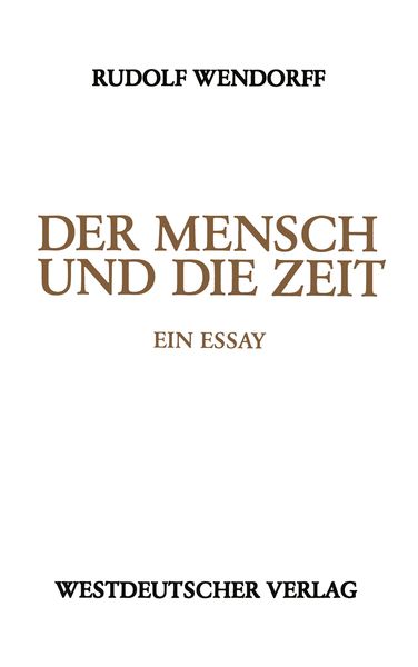 Produktbild: Der Mensch und die Zeit