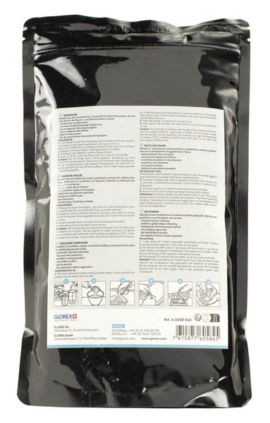 Produktbild: GLOREX Figurengie&szlig;masse Stewalin schwarz 1000g