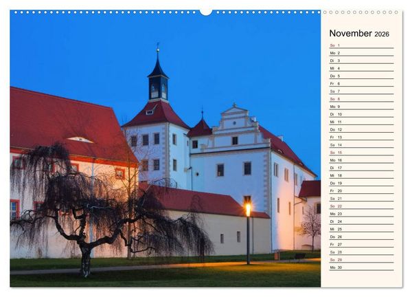 Produktbild: Schl&ouml;sser der Niederlausitz (Wandkalender 2026 DIN A2 quer), CALVENDO Monatskalender