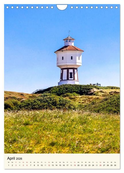 Produktbild: LANGEOOG Strandspaziergang (Wandkalender 2026 DIN A4 hoch), CALVENDO Monatskalender