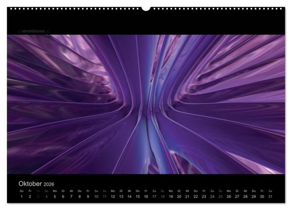Produktbild: Abstrakte Kunst (hochwertiger Premium Wandkalender 2026 DIN A2 quer), Kunstdruck in Hochglanz