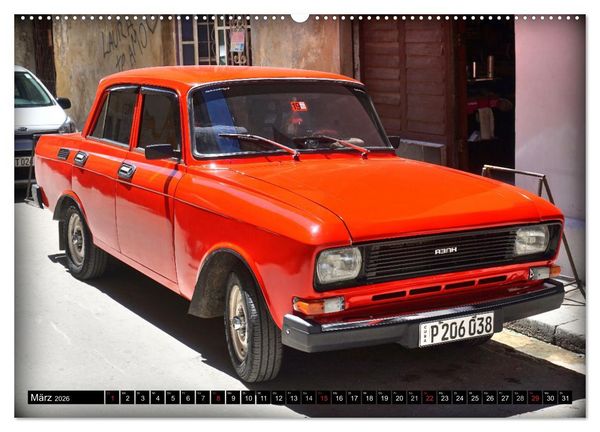 Produktbild: AUTO-LEGENDE MOSKWITSCH (hochwertiger Premium Wandkalender 2026 DIN A2 quer), Kunstdruck in Hochglanz