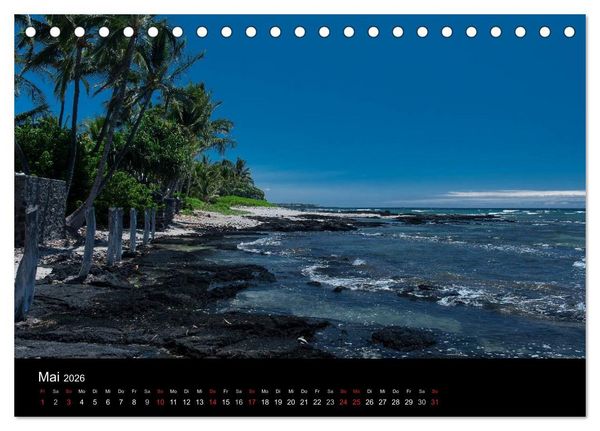 Produktbild: Hawaiianische Tr&auml;ume Big Island (Tischkalender 2026 DIN A5 quer), CALVENDO Monatskalender