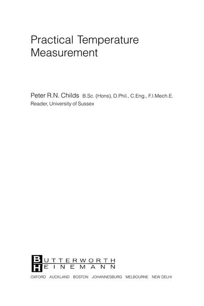 Produktbild: Practical Temperature Measurement