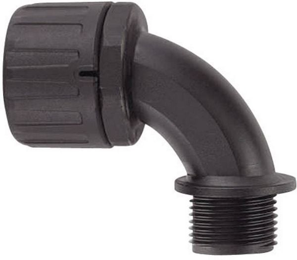 Produktbild: HellermannTyton 166-22203 HG16-90-M20 Schlauchverschraubung Schwarz M20 16.70mm 1St.