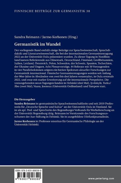 Produktbild: Germanistik im Wandel