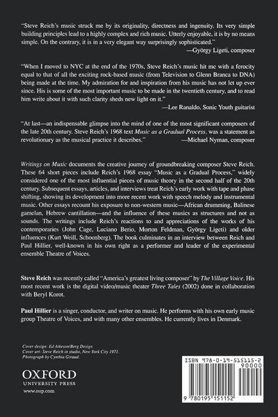 Produktbild: Writings on Music, 1965-2000
