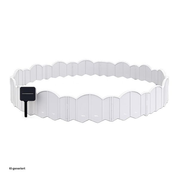 Produktbild: HTI-Living HTI-Living Beeteinfassung 1260 cm Zierzaun Cloud mit Beleuchtung