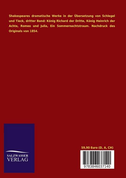 Produktbild: Shakespeares dramatische Werke