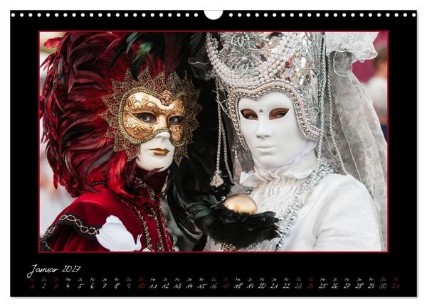 Produktbild: Venezianische Masken in Ludwigsburg (Wandkalender 2027 DIN A3 quer), CALVENDO Monatskalender