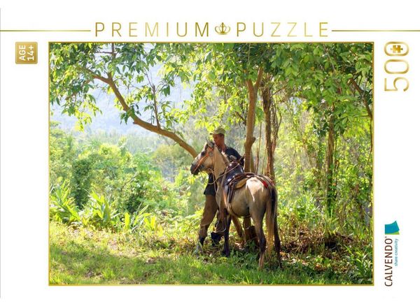 CALVENDO Puzzle Ein Motiv aus dem Kalender ESCAMBRAY - Kubas grünes Herz | 500 Teile Lege-Größe 48 × 36 cm Foto-Puzzle für Erwachsene