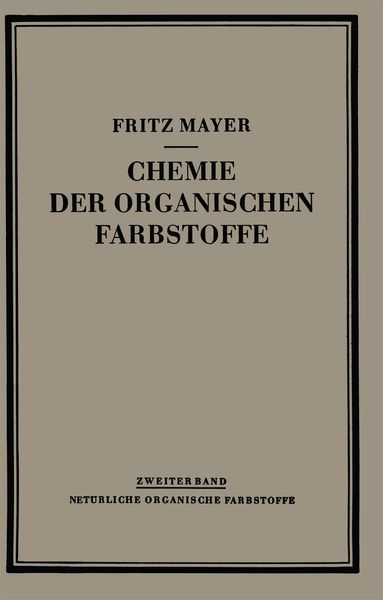 Produktbild: Chemie der Organischen Farbstoffe