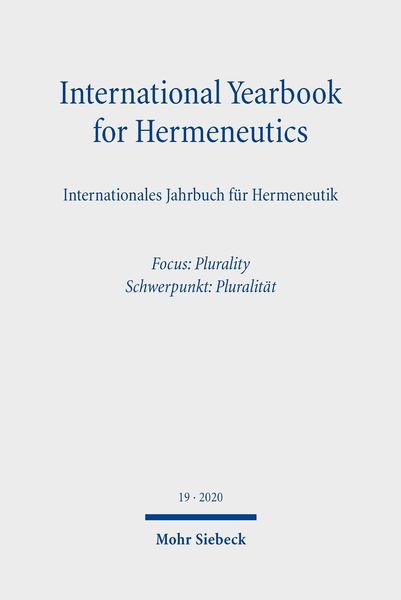 Produktbild: International Yearbook for Hermeneutics/Internationales Jahrbuch f&uuml;r Hermeneutik