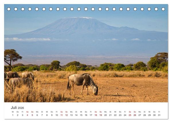 Produktbild: Kenia - Eine Entdeckungsreise durch das Land im Osten Afrikas (Tischkalender 2026 DIN A5 quer), CALVENDO Monatskalender