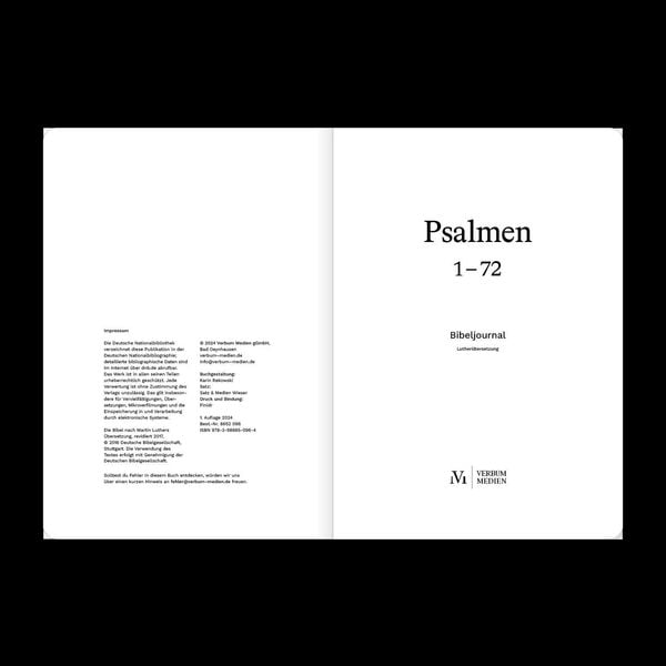 Produktbild: Die Psalmen 1&ndash;72 (Bibeljournal)