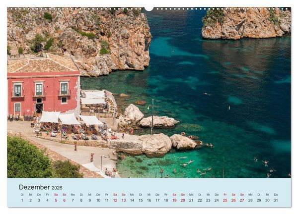 Produktbild: Sizilien &ndash; Die Insel, auf der es keinen Winter gibt (Wandkalender 2026 DIN A2 quer), CALVENDO Monatskalender