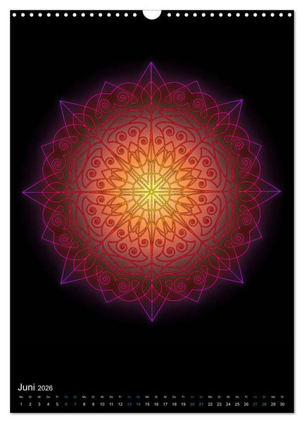 Produktbild: Mandala-Kalender 2026 (Wandkalender 2026 DIN A3 hoch), CALVENDO Monatskalender