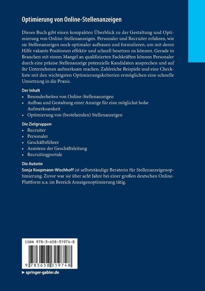 Produktbild: Optimierung von Online-Stellenanzeigen