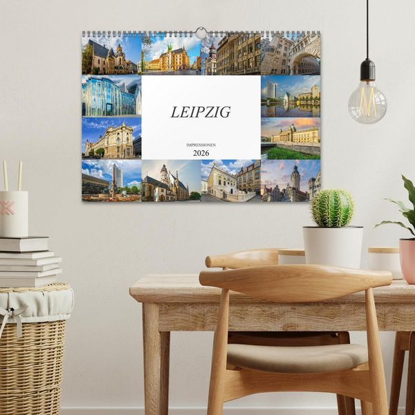 Produktbild: Leipzig Impressionen (Wandkalender 2026 DIN A3 quer), CALVENDO Monatskalender