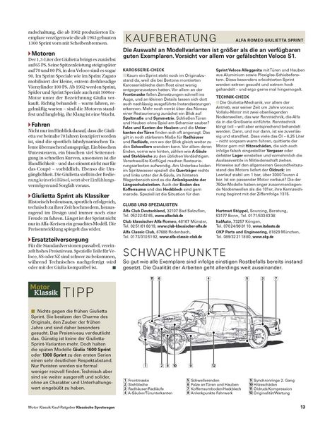 Produktbild: Motor Klassik Kaufratgeber - Klassische Sportwagen
