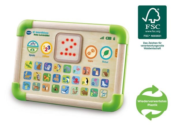Produktbild: Interaktives Holz-Lerntablet