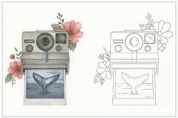 Produktbild: Aquarell Motive. Vorlagenmappe