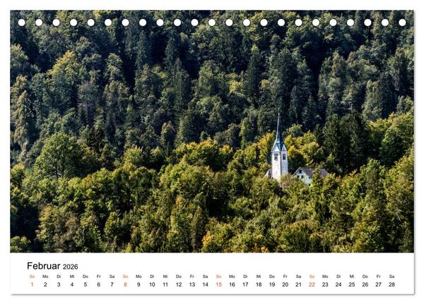 Produktbild: Oberkrain und Triglav-Nationalpark (Tischkalender 2026 DIN A5 quer), CALVENDO Monatskalender