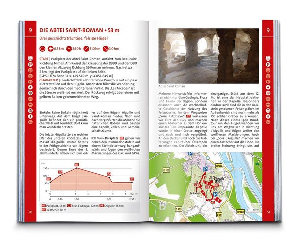 Produktbild: KOMPASS Wanderf&uuml;hrer Provence, 55 Touren mit Extra-Tourenkarte