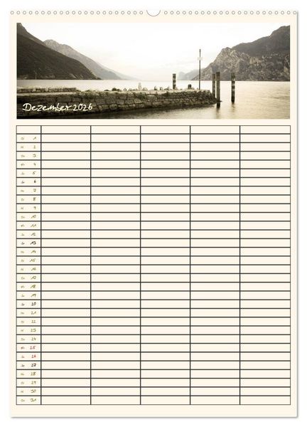 Produktbild: Der Gardasee im Norden - Familienplaner 2026 (Wandkalender 2026 DIN A2 hoch), CALVENDO Monatskalender