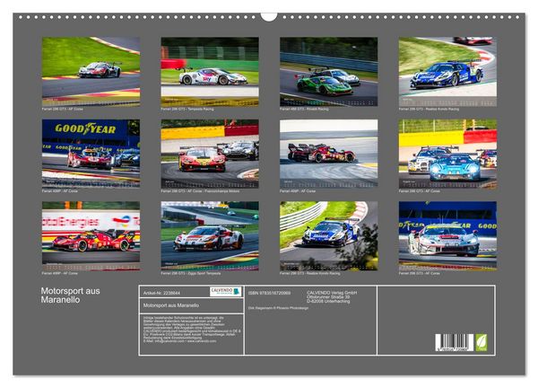 Produktbild: Motorsport aus Maranello (Wandkalender 2026 DIN A2 quer), CALVENDO Monatskalender