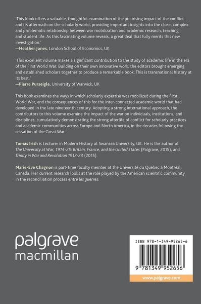 Produktbild: The Academic World in the Era of the Great War
