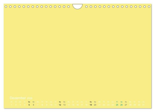 Produktbild: Bastelkalender - Gelb (Wandkalender 2026 DIN A4 quer), CALVENDO Monatskalender