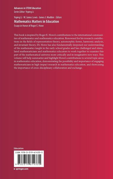 Produktbild: Mathematics Matters in Education