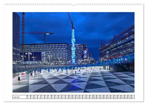 Produktbild: Stockholms Metrostationen - Bunte Meisterwerke im Untergrund (Wandkalender 2026 DIN A2 quer), CALVENDO Monatskalender