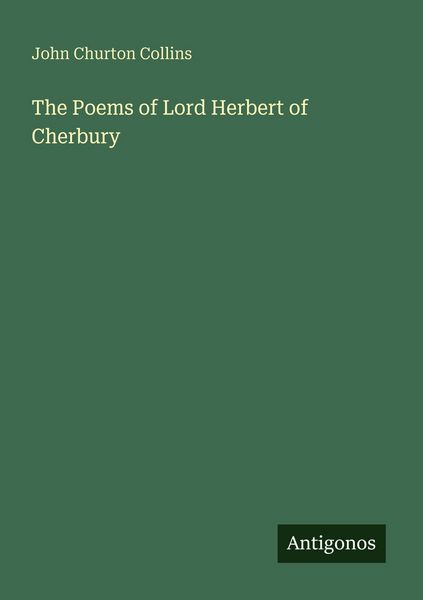 Produktbild: The Poems of Lord Herbert of Cherbury
