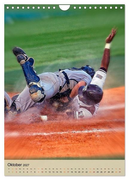 Produktbild: Baseball Power (Wandkalender 2027 DIN A4 hoch), CALVENDO Monatskalender