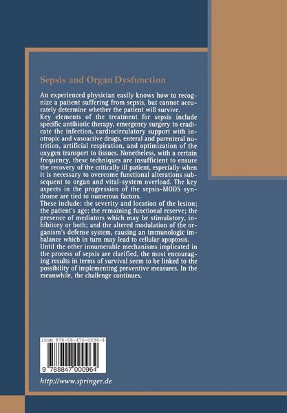 Produktbild: Sepsis and Organ Dysfunction