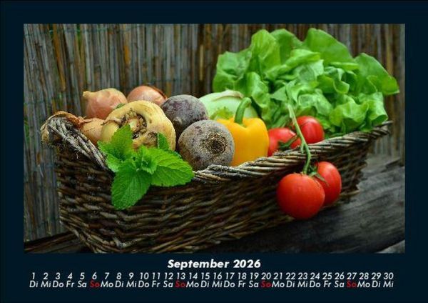 Produktbild: Gem&uuml;sekalender 2026 Fotokalender DIN A5