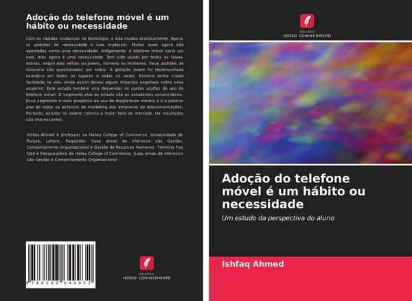 Produktbild: Ado&ccedil;&atilde;o do telefone m&oacute;vel &eacute; um h&aacute;bito ou necessidade