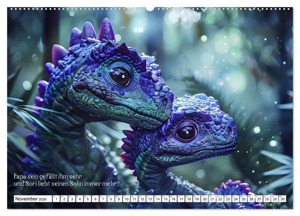 Produktbild: Ein Saurier namens Sori (Wandkalender 2026 DIN A2 quer), CALVENDO Monatskalender